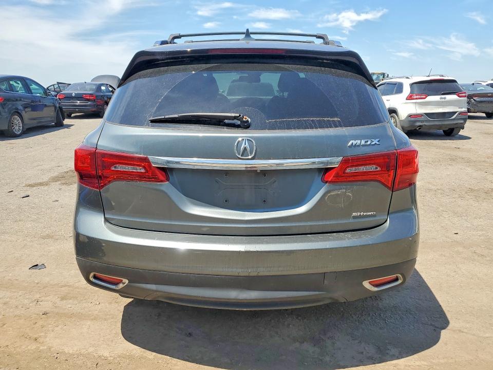 2015 Acura Mdx VIN 5FRYD4H43FB016949 COPART salvage auction — FRONT END, Pa - Certificate Of Salvage, sold $3,350 on 2026-07-02 (photo 6)