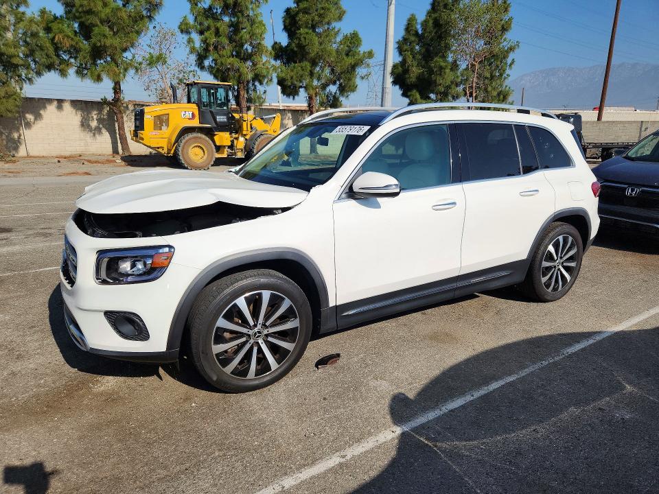 2022 Mercedes-benz Glb VIN W1N4M4GB1NW236982 COPART salvage auction — FRONT END, Ca - Salvage Certificate, sold $9,300 on 2026-07-02 (photo 1)