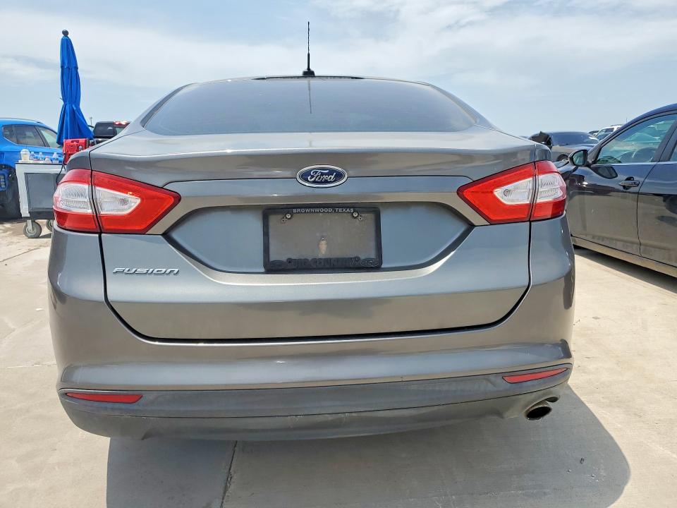 2014 Ford Fusion VIN 3FA6P0G72ER329188 COPART salvage auction — REAR END, Tx - Salvage Vehicle Title, sold $950 on 2026-07-02 (photo 6)