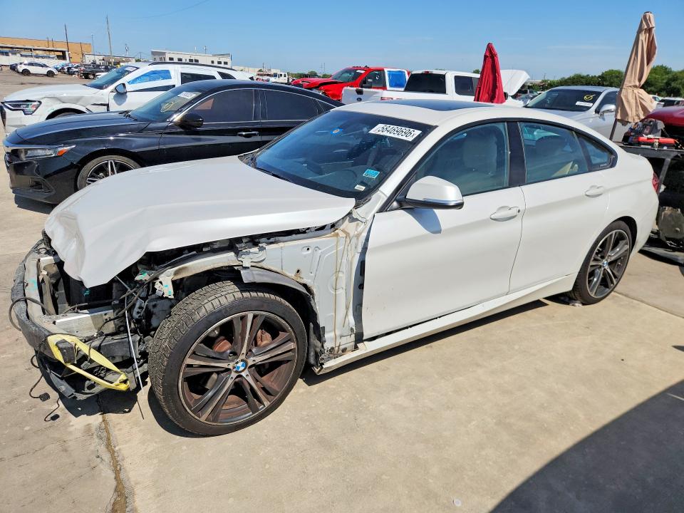2018 BMW 4er VIN WBA4J5C51JBF07952 COPART salvage auction — FRONT END, Tx - Salvage Vehicle Title, sold $5,400 on 2026-07-27 (photo 1)