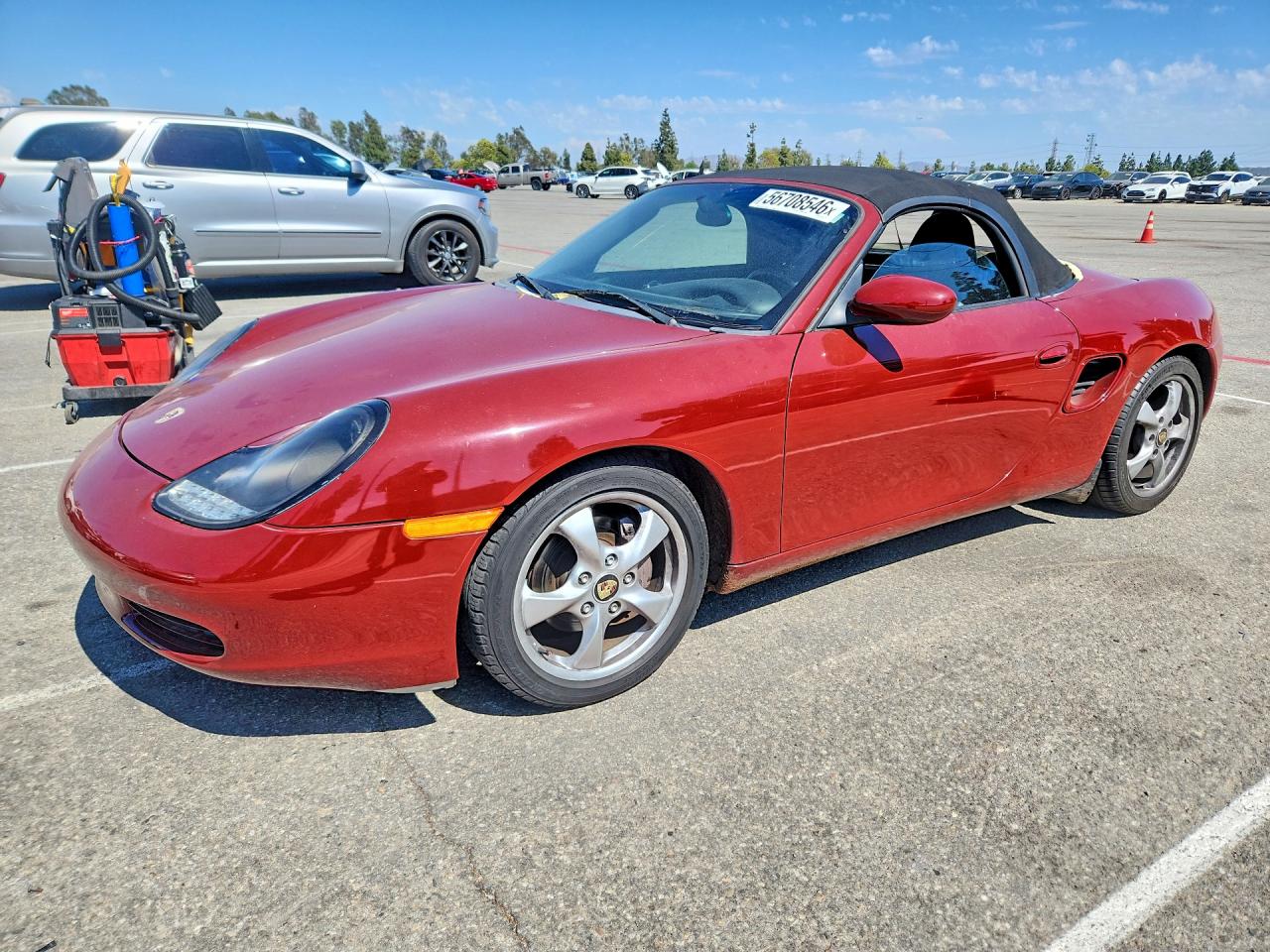 2001 Porsche Boxster VIN WP0CA29861U625575 COPART salvage auction — Normal Wear, CA - DIS/DLR/EXP ONLY CLEAN TITLE, sold $425 on 2026-06-30 (photo 1)