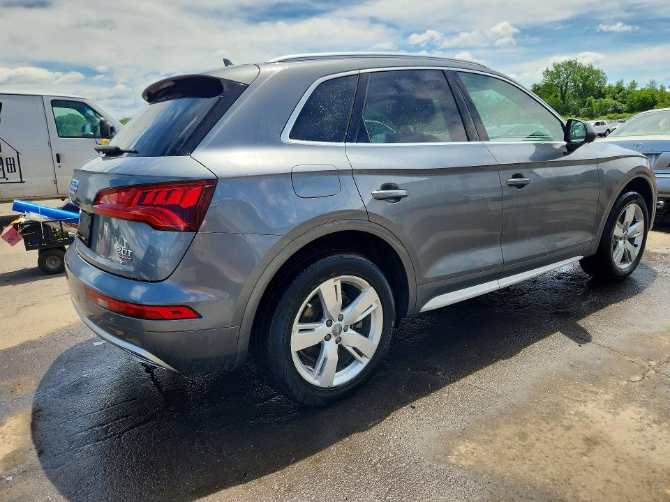 2018 Audi Q5 VIN WA1BNAFY6J2053024 COPART salvage auction — Burn Engine, CT - CERT OF TITLE-SALVAGE, sold $6,000 on 2026-07-14 (photo 3)