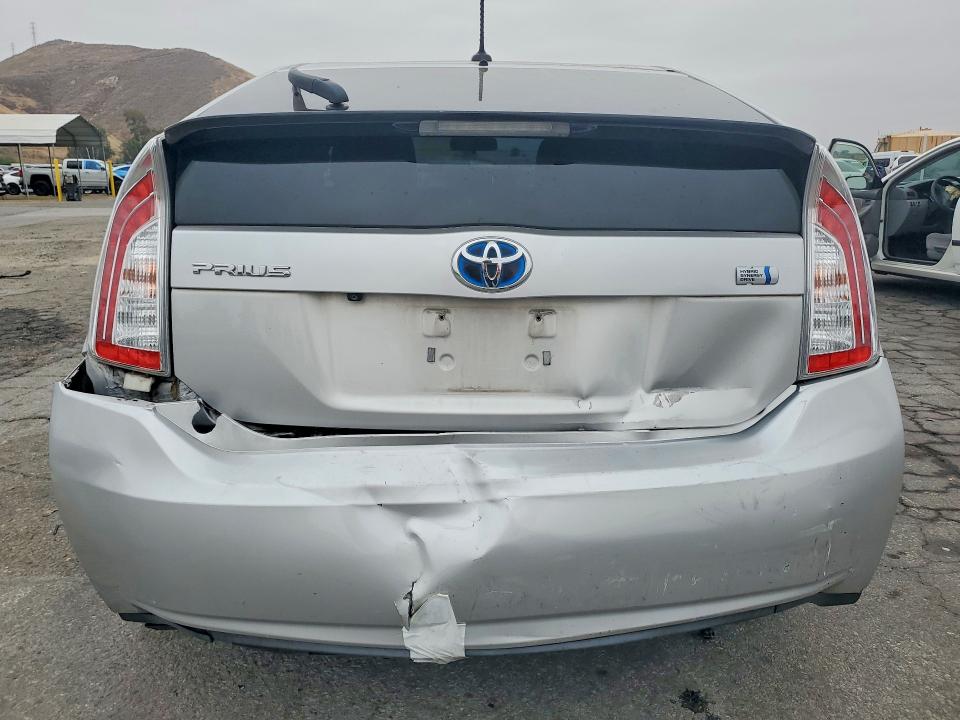 2015 Toyota Prius VIN JTDKN3DU2F0409697 COPART salvage auction — REAR END, Ca - Salvage Certificate, sold $2,250 on 2026-07-02 (photo 6)