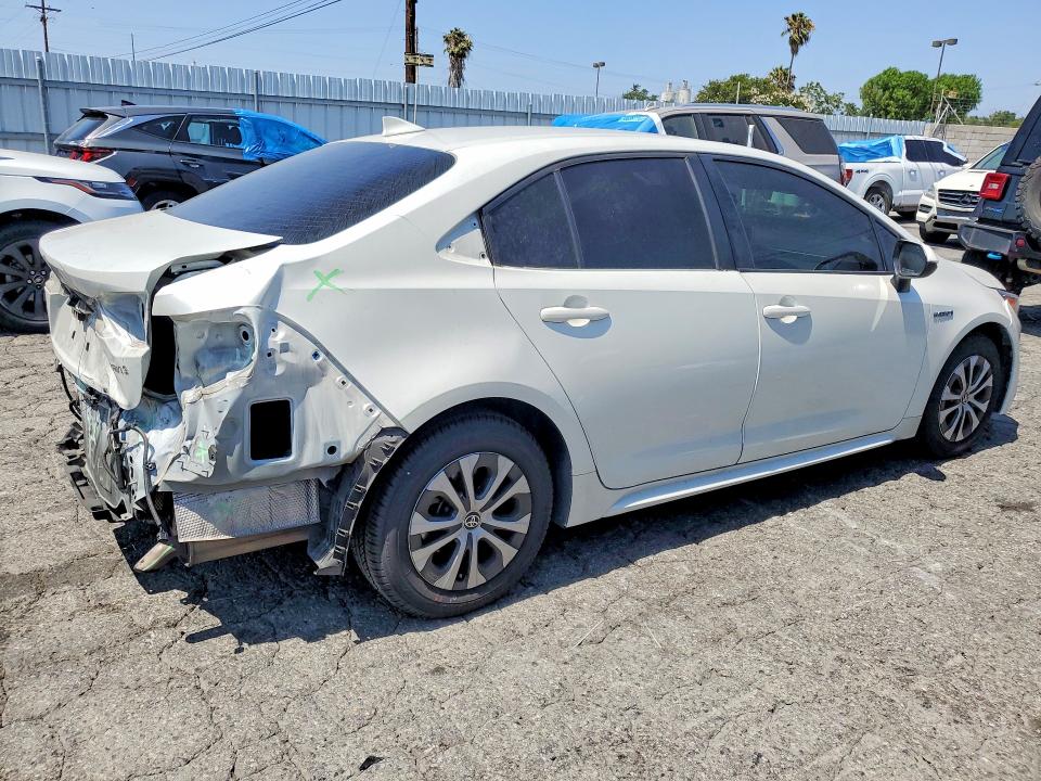 2021 Toyota Corolla VIN JTDEAMDE3MJ031405 COPART salvage auction — REAR END, Ca - Salvage Certificate, sold $6,000 on 2026-07-09 (photo 3)