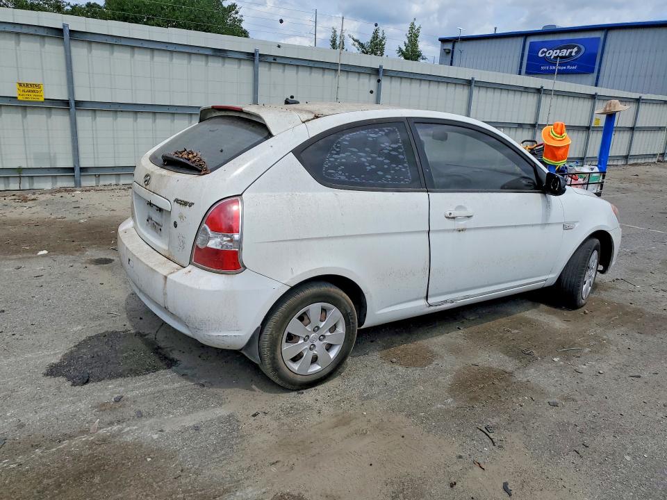 2011 Hyundai Accent VIN KMHCM3AC1BU186571 COPART salvage auction — NORMAL WEAR, GA - BILL OF SALE, sold $350 on 2026-07-30 (photo 3)