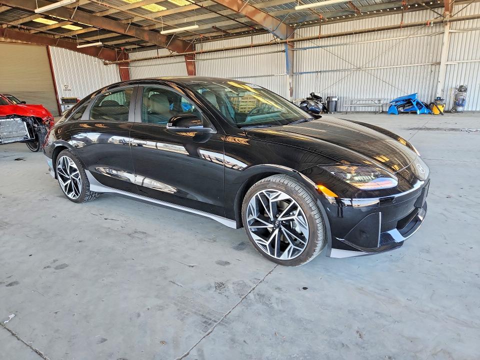 2025 Hyundai Ioniq 6 VIN KMHM34AA7SA083281 COPART salvage auction — REAR END, Ca - Salvage Certificate, sold $11,900 on 2026-07-09 (photo 4)