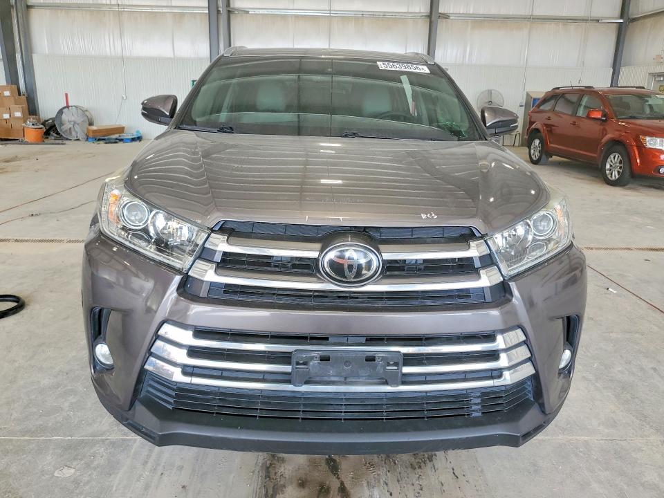 2017 Toyota Highlander VIN 5TDDZRFH9HS462459 COPART salvage auction — REAR END, Ne - Cert Of Title-Salvage, sold $10,800 on 2026-07-07 (photo 5)