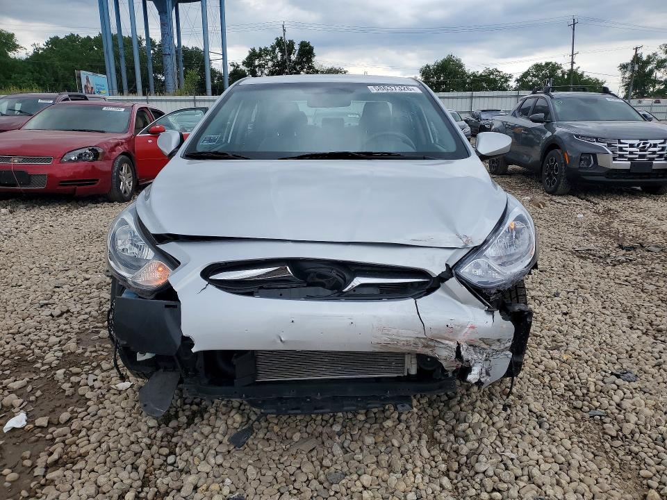 2013 Hyundai Accent VIN KMHCU4AE3DU444289 COPART salvage auction — FRONT END, Il - Salvage Certificate, sold $250 on 2026-07-29 (photo 5)