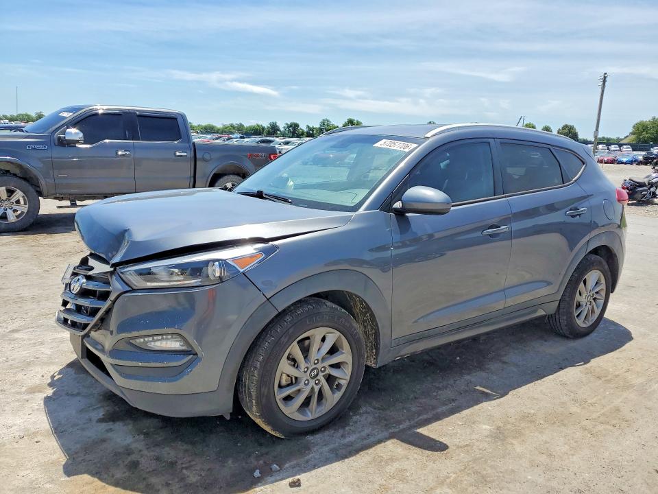 2016 Hyundai Tucson VIN KM8J33A41GU105174 COPART salvage auction — FRONT END, Mo - Salvage Certificate Of Title, sold $875 on 2026-07-13 (photo 1)