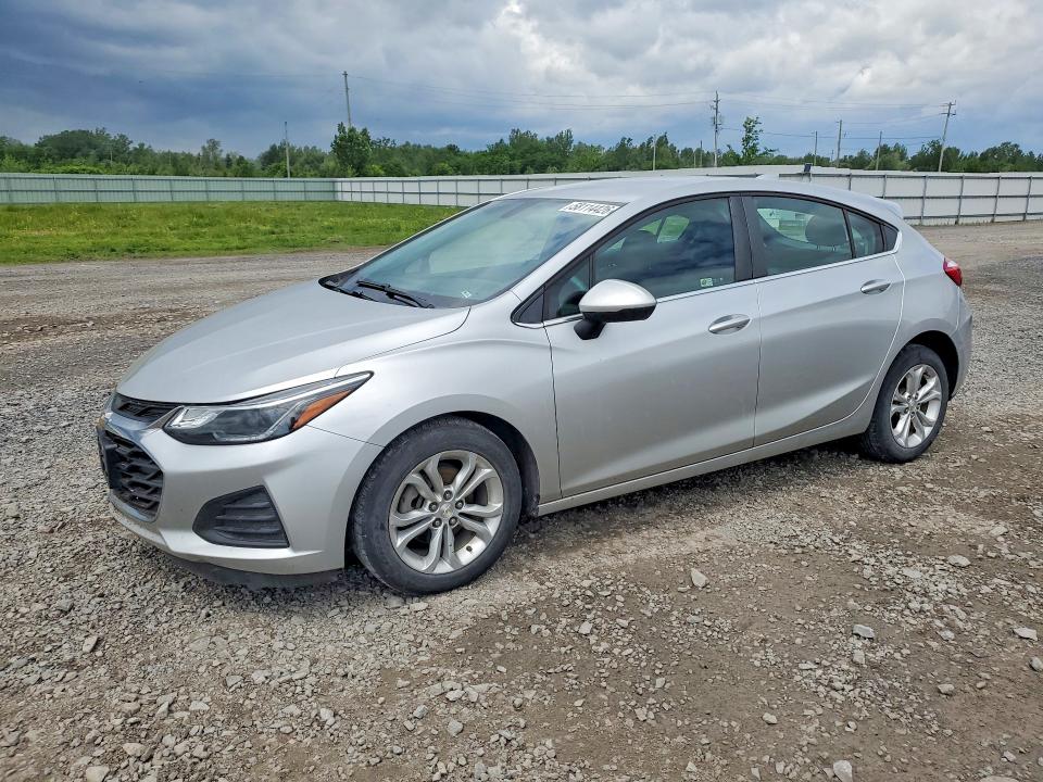 2019 Chevrolet Cruze VIN 3G1BE6SM5KS530112 COPART salvage auction — WATER/FLOOD, ON - PERMIT IRREPAIRABLE, sold $1,650 on 2026-07-02 (photo 1)