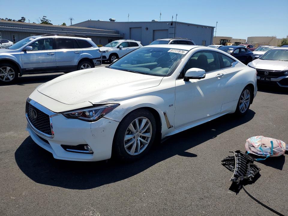 2018 Infiniti Q60 VIN JN1EV7EK1JM340670 COPART salvage auction — VANDALISM, CA - SALVAGE CERTIFICATE, sold $6,900 on 2026-07-13 (photo 1)