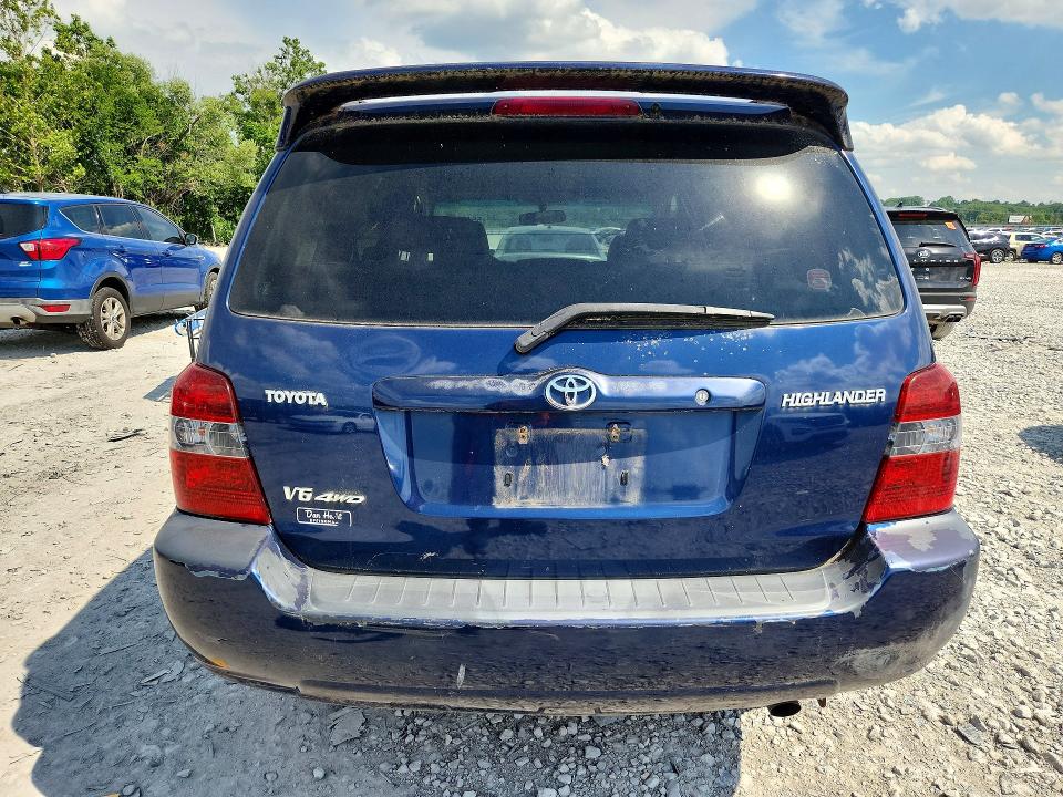 2005 Toyota Highlander VIN JTEEP21AX50075800 COPART salvage auction — MINOR DENT/SCRATCHES, Il - Certificate Of Title, sold $875 on 2026-07-19 (photo 6)