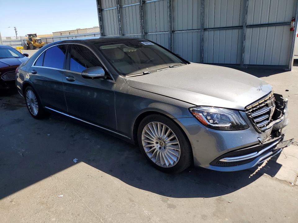 2018 Mercedes-benz S-klasse VIN WDDUG8DB1JA398585 COPART salvage auction — FRONT END, Ca - Salvage Certificate, sold $12,100 on 2026-07-16 (photo 4)