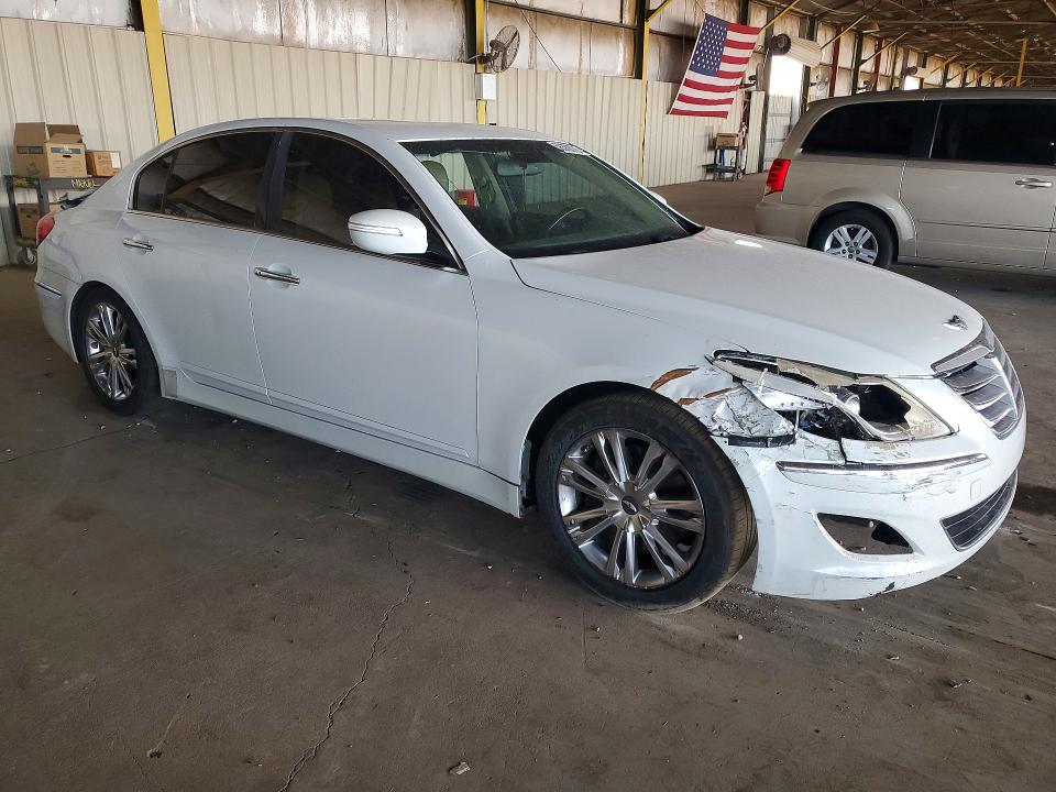 2012 Hyundai Genesis VIN KMHGC4DD1CU196761 COPART salvage auction — FRONT END, Salvage Title, sold $475 on 2026-07-29 (photo 4)