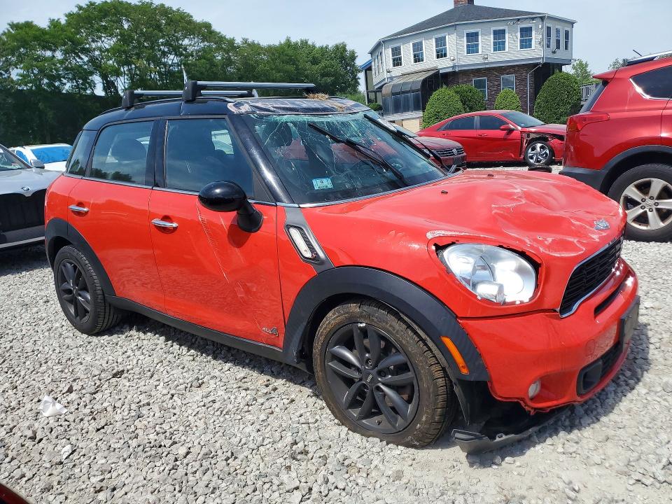 2012 Mini Cooper VIN WMWZC5C53CWL61174 COPART salvage auction — ROLLOVER, MA - CERT OF TITLE-RECONSTRCTD COLL, sold $1,450 on 2026-07-02 (photo 4)