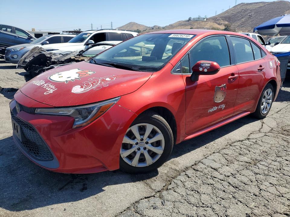 2020 Toyota VIN JTDEPRAE8LJ114262 COPART salvage auction — REAR END, Ca - Salvage Certificate, sold $4,800 on 2026-07-16 (photo 1)