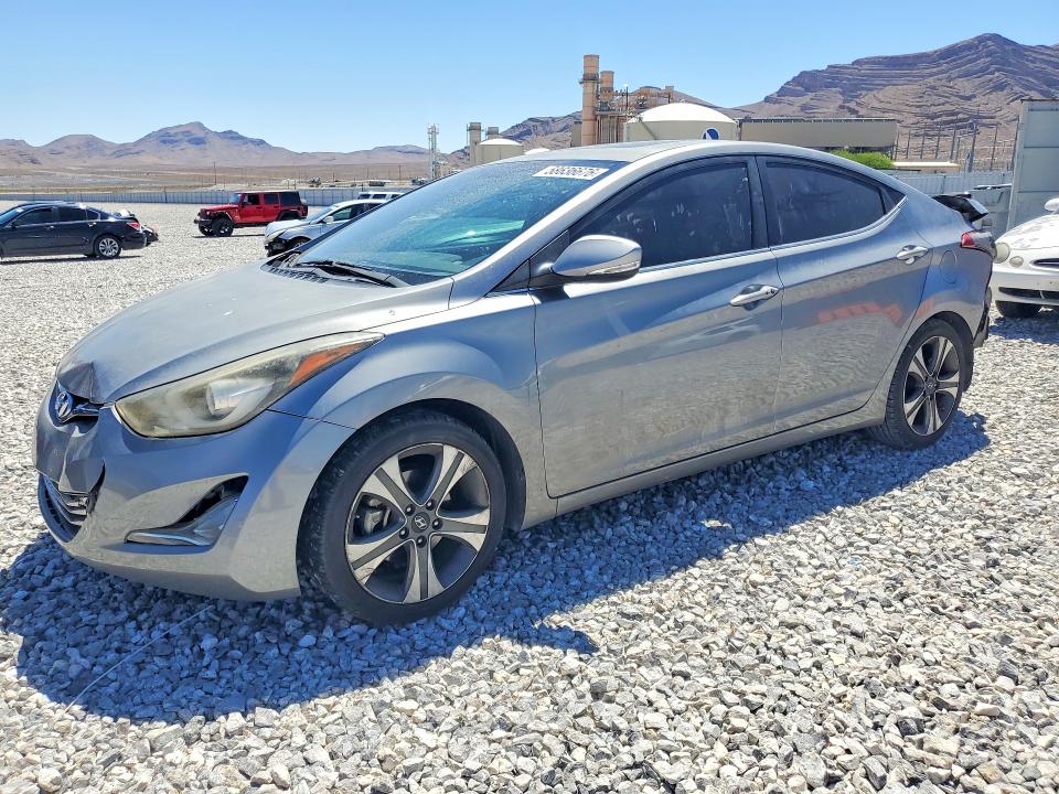 2014 Hyundai Elantra VIN KMHDH4AH0EU035381 COPART salvage auction — REAR END, Nv - Salvage Title, sold $1,000 on 2026-07-15 (photo 1)