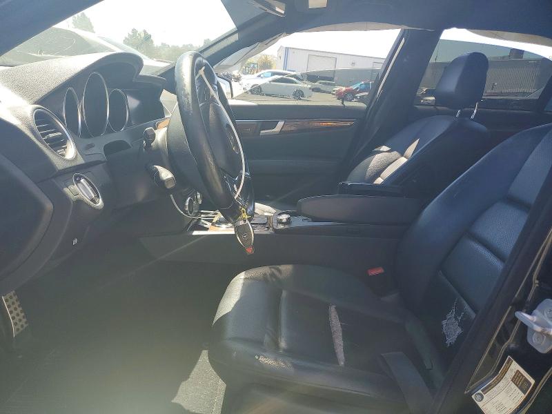2012 Mercedes-benz C-klasse VIN WDDGF4HB2CR207313 COPART salvage auction — FRONT END, CA - SALVAGE CERTIFICATE, sold $425 on 2026-07-31 (photo 7)