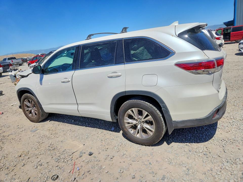 2016 Toyota Highlander VIN 5TDZKRFH9GS177527 COPART salvage auction — FRONT END, UT - SALVAGE CERTIFICATE, sold $3,300 on 2026-07-24 (photo 2)