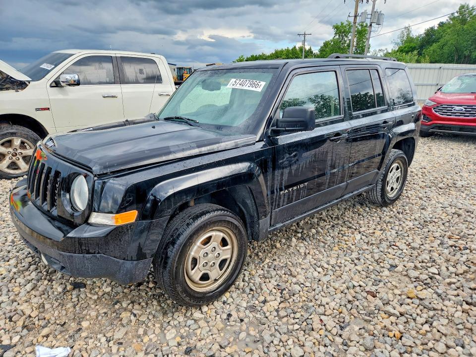 2015 Jeep Liberty (patriot) VIN 1C4NJRBB7FD312050 COPART salvage auction — FRONT END, Mi - Certificate Of Title, sold $200 on 2026-07-09 (photo 1)