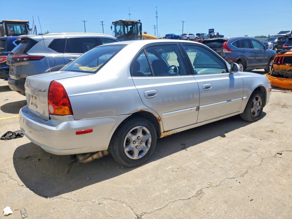 2005 Hyundai Accent VIN KMHCG45C75U661331 COPART salvage auction — REAR END, Ky - Bill Of Sale/Part Only/No Titl, sold $300 on 2026-07-15 (photo 3)