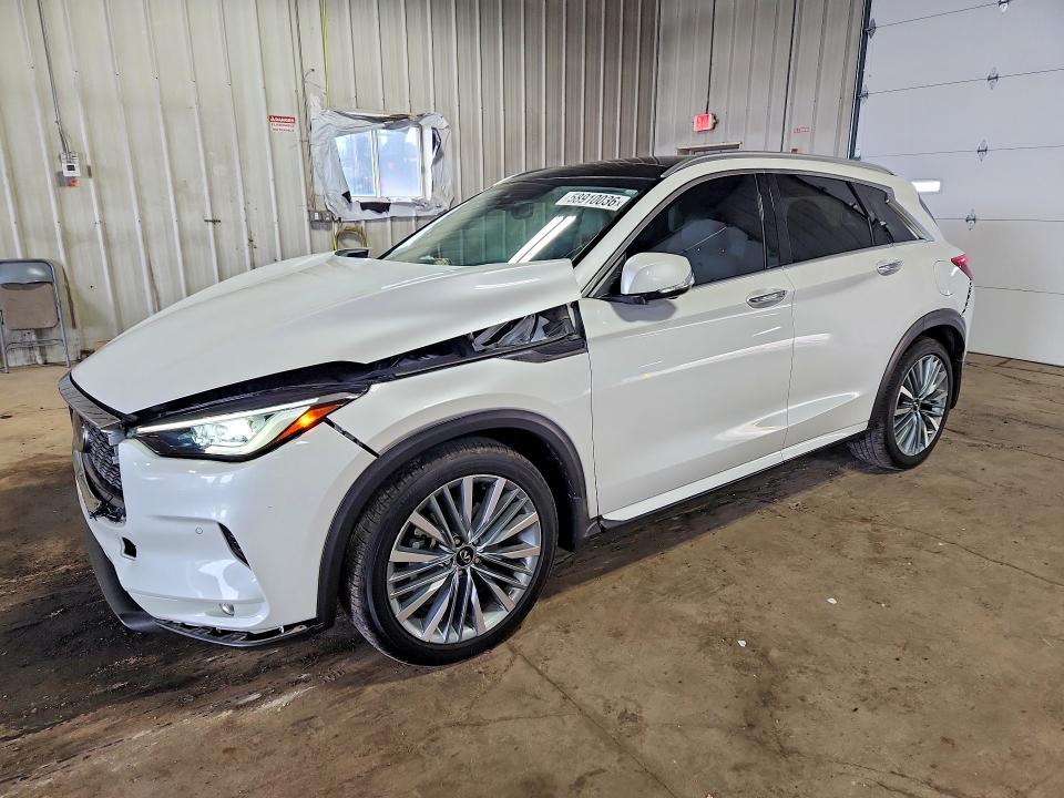 2024 Infiniti Qx50 VIN 3PCAJ5EB8RF112309 COPART salvage auction — FRONT END, WI, sold $7,900 on 2026-10-19 (photo 1)