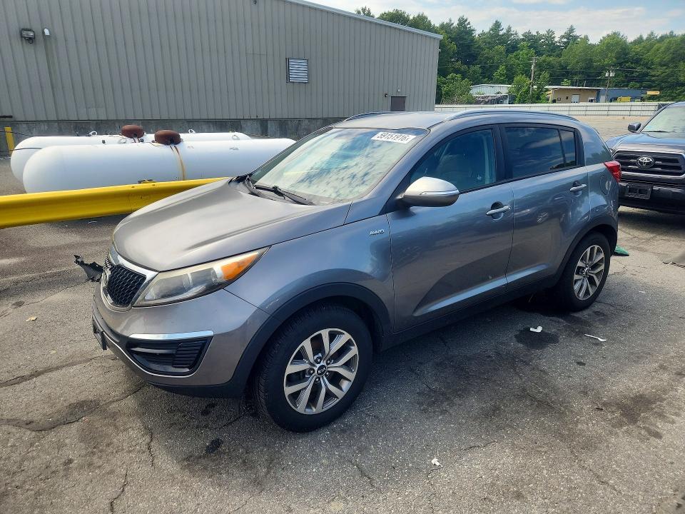 2015 Kia Sportage VIN KNDPBCAC1F7792890 COPART salvage auction — FRONT END, Ma - Cert Of Title-Reconstrctd Coll, sold $1,200 on 2026-07-09 (photo 1)