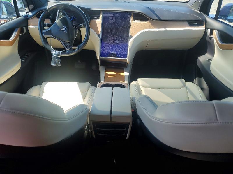 2021 Tesla Model x VIN 5YJXCBE24MF323339 COPART salvage auction — REAR END, Ca - Salvage Certificate, sold $14,400 on 2026-07-15 (photo 8)
