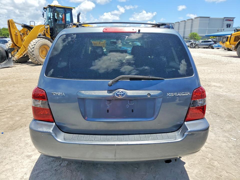 2006 Toyota Highlander VIN JTEGD21A560150910 COPART salvage auction — FRONT END, FL - CERT OF TITLE SLVG REBUILDABLE, sold $725 on 2026-07-24 (photo 6)