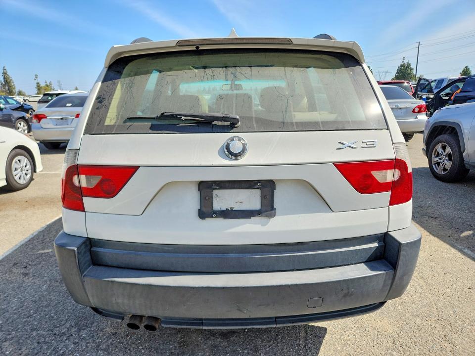 2004 BMW X3 VIN WBXPA73484WA77582 COPART salvage auction — NORMAL WEAR, CA - DIS/DLR/EXP ONLY CLEAN TITLE, sold $400 on 2026-07-16 (photo 6)