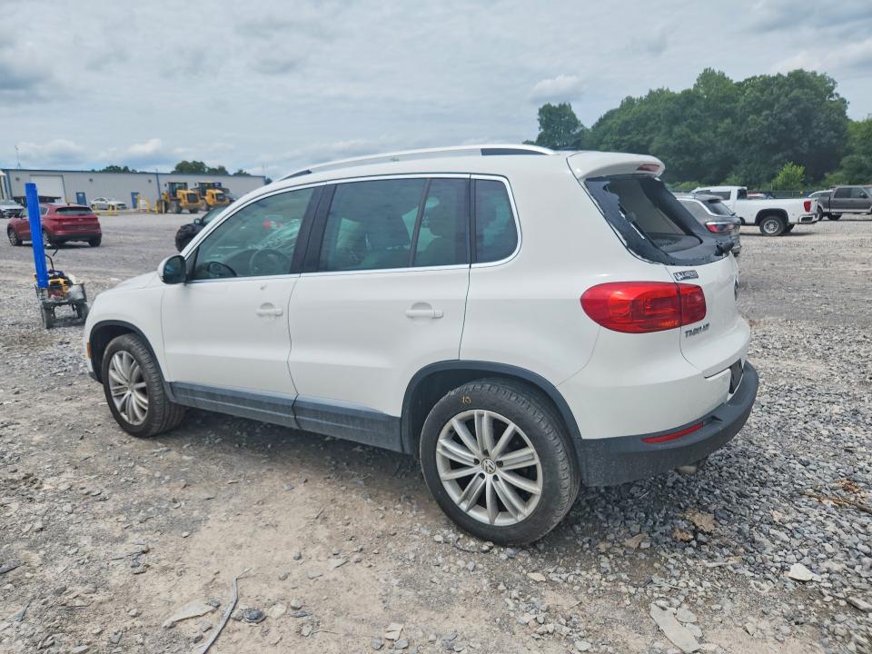 2013 Volkswagen Tiguan VIN WVGBV7AX5DW519946 COPART salvage auction — REAR END, Tn - Salvage Certificate, sold $1,100 on 2026-07-30 (photo 2)