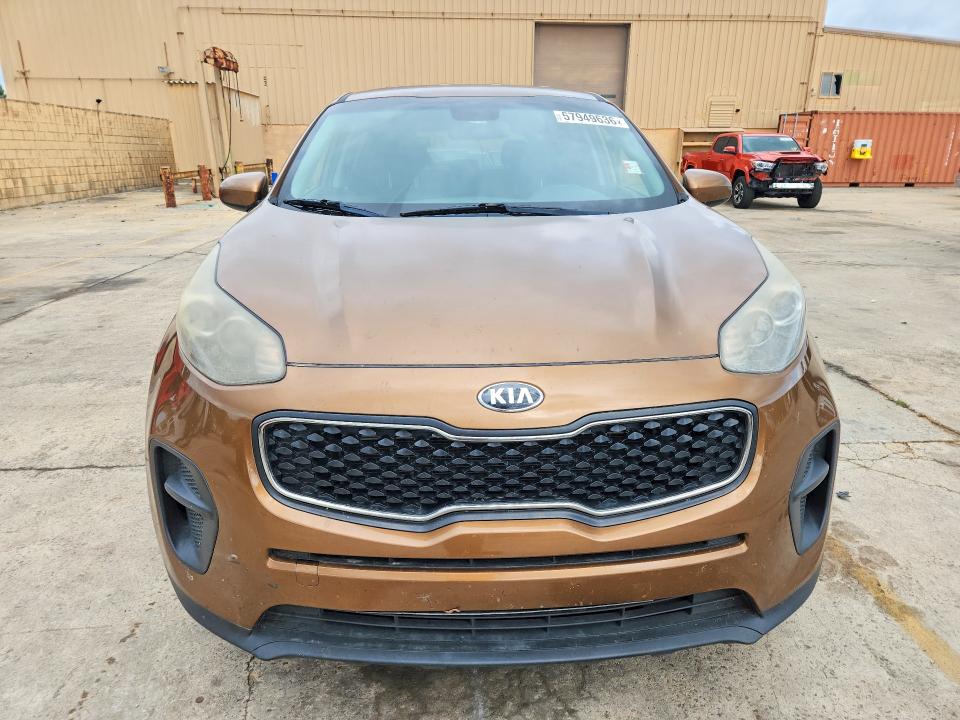 2018 Kia Sportage VIN KNDPM3AC7J7318672 COPART salvage auction — FRONT END, Sc - Certificate Of Title, sold $1,750 on 2026-07-31 (photo 5)