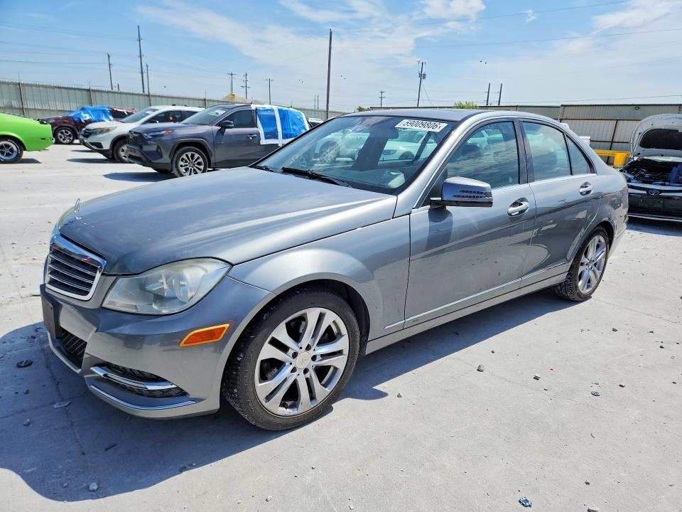 2012 Mercedes-benz C class VIN WDDGF8BB4CF857312 COPART salvage auction — NORMAL WEAR, TX - CERTIFICATE OF TITLE, sold $800 on 2026-07-17 (photo 1)