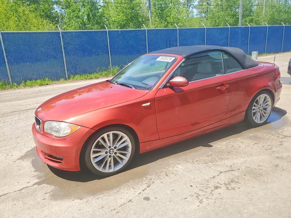 2008 BMW 1er VIN WBAUL73598VJ74637 COPART salvage auction — FRONT END, Ns - Salvage Title, sold $500 on 2026-07-30 (photo 1)