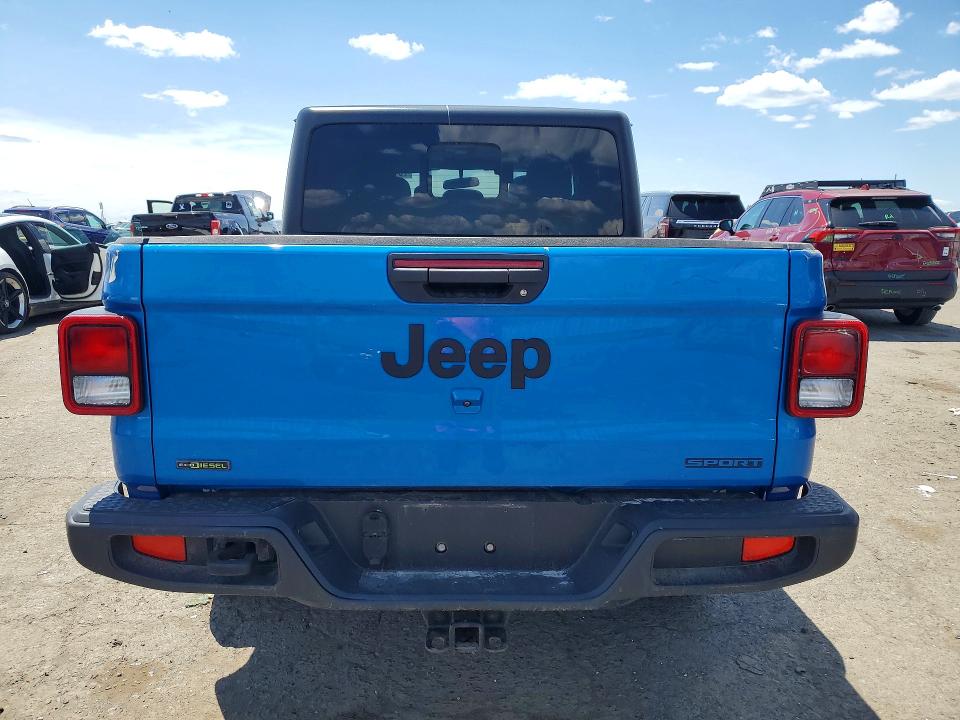 2021 Jeep Gladiator VIN 1C6JJTAMXML553481 COPART salvage auction — FRONT END, Pa - Certificate Of Salvage, sold $10,400 on 2026-07-02 (photo 6)