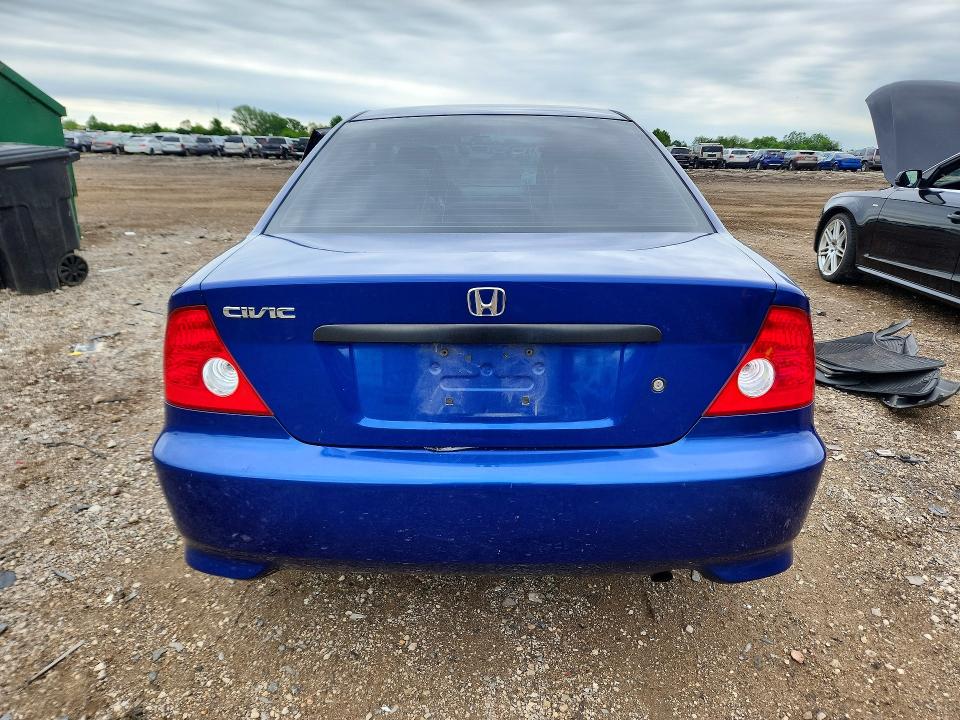 2005 Honda Civic VIN 1HGEM21145L041428 COPART salvage auction — FRONT END, Il - Salvage Certificate, sold $275 on 2026-07-09 (photo 6)