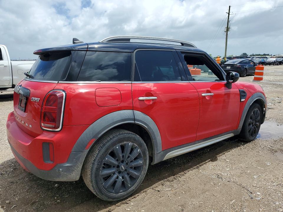 2021 Mini VIN WMZ23BR05M3N17300 COPART salvage auction — SIDE, TX - SALVAGE VEHICLE TITLE (P), sold $4,350 on 2026-08-17 (photo 3)