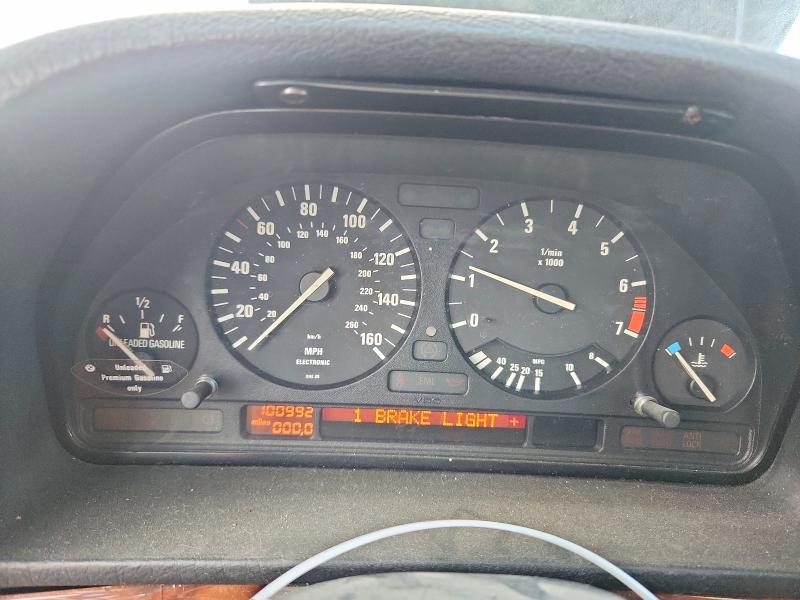 1992 BMW 7 series VIN WBAGC4316NDC29591 COPART salvage auction — SIDE, Ut - Certificate Of Title, sold $750 on 2026-07-10 (photo 9)