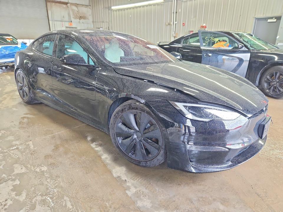 2024 Tesla Model s VIN 5YJSA1E52RF543624 COPART salvage auction — SIDE, Il - Salvage Certificate, sold $10,300 on 2026-07-21 (photo 4)