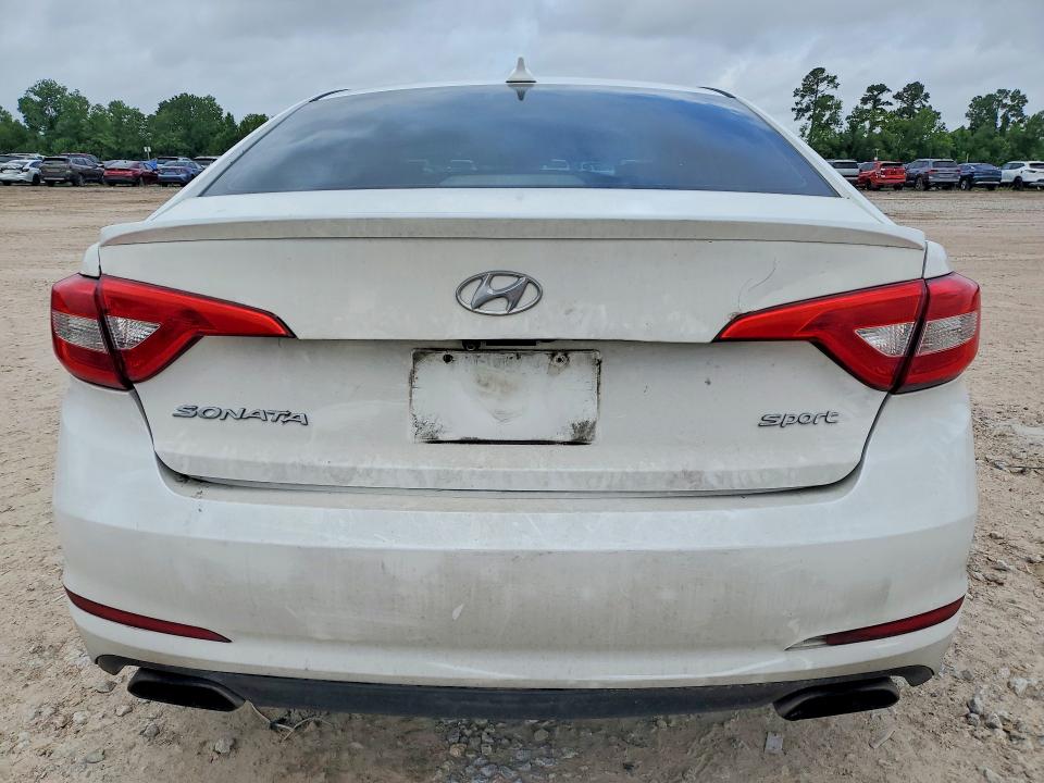 2016 Hyundai Sonata VIN 5NPE34AF1GH268737 COPART salvage auction — NORMAL WEAR, Tx - Cert Of Title-Rebuilt Salvage, sold $1,200 on 2026-07-02 (photo 6)