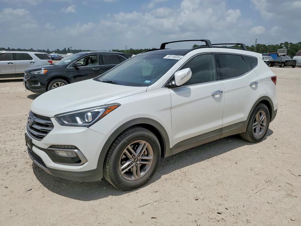 2017 Hyundai Santa fe VIN 5XYZU3LB3HG415250 — COPART salvage auction photo