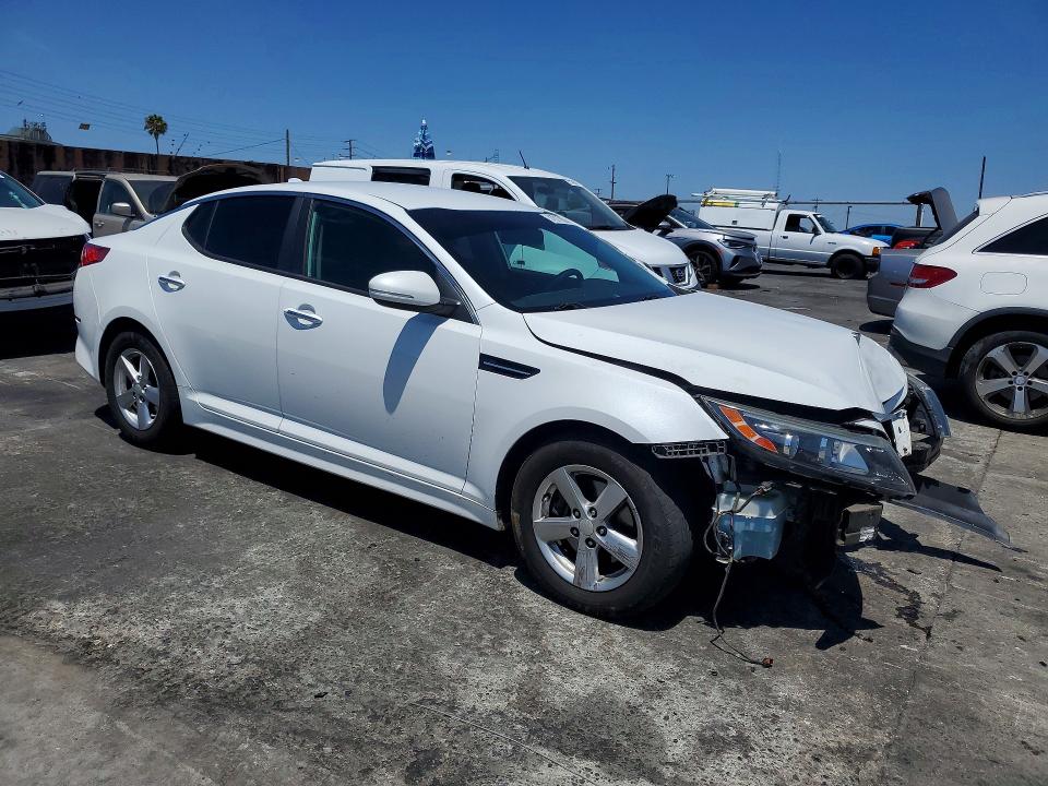2015 Kia VIN 5XXGM4A7XFG406932 COPART salvage auction — FRONT END, Ca - Salvage Certificate, sold $650 on 2026-07-08 (photo 4)