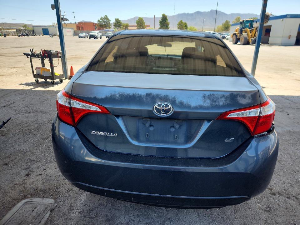 2015 Toyota Corolla VIN 5YFBURHE3FP334572 COPART salvage auction — FRONT END, Tx - Salvage Vehicle Title, sold $1,100 on 2026-07-31 (photo 6)