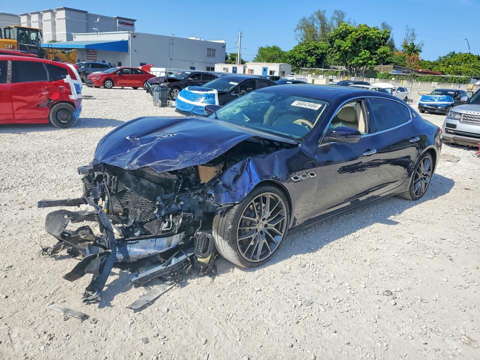 2017 Maserati Quattroporte VIN ZAM56RPA2H1199156 COPART salvage auction — FRONT END, Fl - Cert Of Title Slvg Rebuildable, sold $1,150 on 2026-07-28 (photo 1)