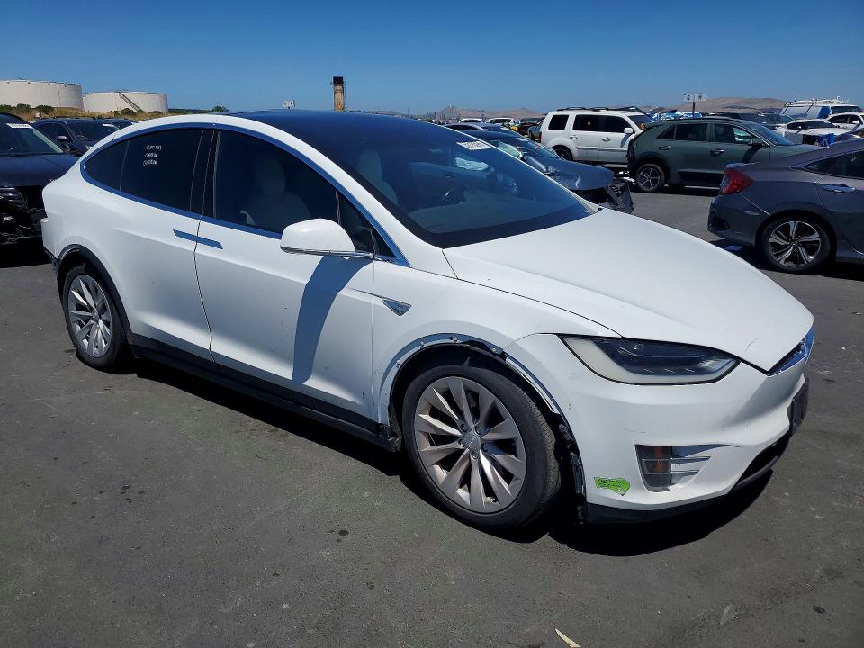 2016 Tesla Model x VIN 5YJXCAE23GF003279 COPART salvage auction — REAR END, Ca - Salvage Certificate, sold $5,600 on 2026-07-13 (photo 4)