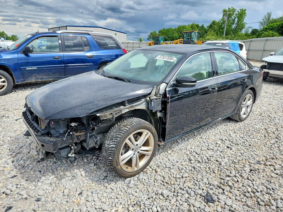 2014 Volkswagen Passat VIN 1VWBS7A34EC033185 COPART salvage auction — FRONT END, Mi - Certificate Of Title, sold $850 on 2026-07-23 (photo 1)