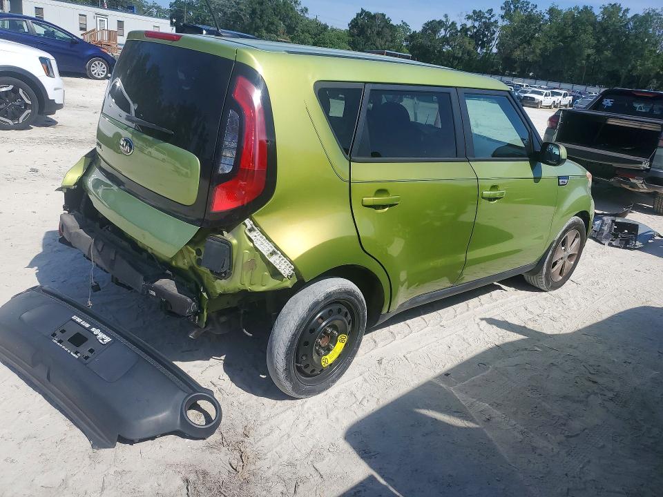 2016 Kia Soul VIN KNDJN2A20G7841772 COPART salvage auction — REAR END, Fl - Cert Of Ttl-Rebuilt&Slvg Rbld, sold $1,200 on 2026-07-07 (photo 3)