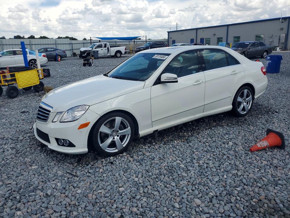 2010 Mercedes-benz E-class VIN WDDHF5GB9AA181803 COPART salvage auction — FRONT END, FL - CERT OF TITLE SLVG REBUILDABLE, sold $925 on 2026-08-21 (photo 1)