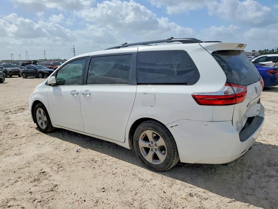 2017 Toyota Sienna VIN 5TDKZ3DC8HS888364 COPART salvage auction — REAR END, Tx - Salvage Vehicle Title, sold $4,500 on 2026-07-28 (photo 2)