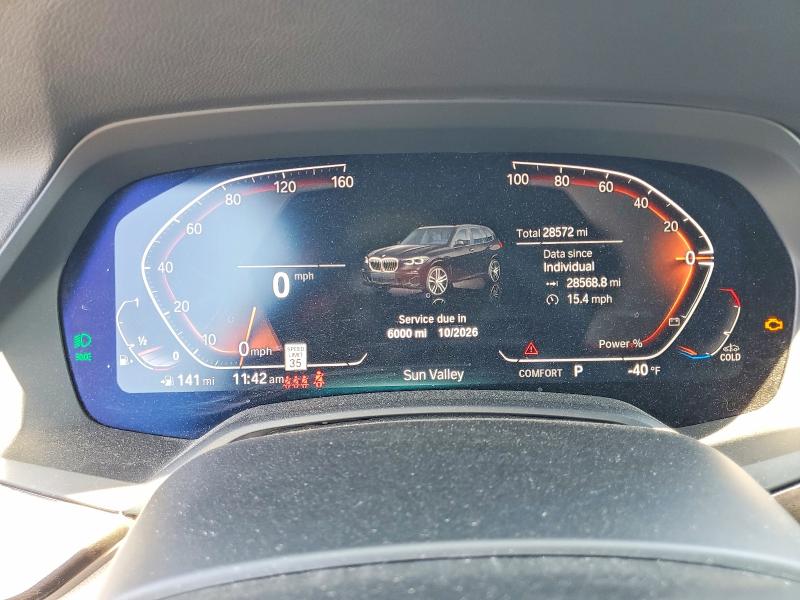 2022 BMW VIN 5UXCR6C00N9K13579 COPART salvage auction — FRONT END, Ca - Salvage Certificate, sold $21,700 on 2026-07-27 (photo 9)